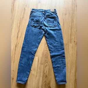 American Eagle Outfitters Dark Blue Skinny Jeans Size 4 Short